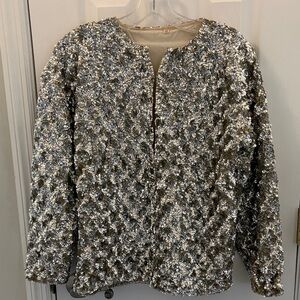Silver Sequin Women's Jacket